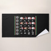 Wiskunde Kerstleraar GREYHOUND Badhanddoek (Badhanddoek)