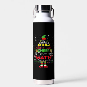 Wiskunde Kerstleraar Shirt Elf met kerstmis Waterfles