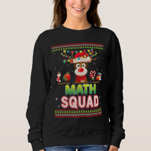 Wiskunde-kerstrenrenrendiertje Santa Hat-student t Trui