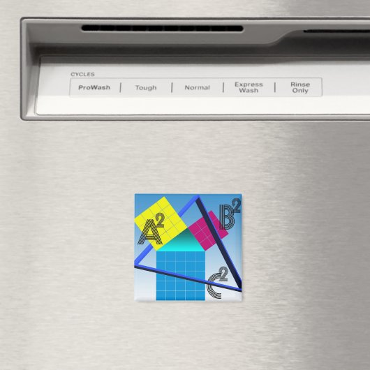 Wiskunde, kleurrijk design magneet (Insitu (Vaatwasser))