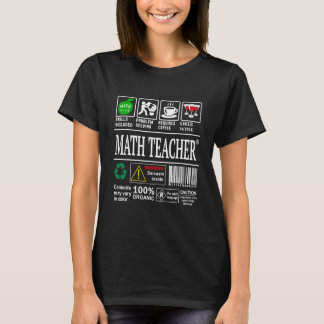 Wiskunde Leercompetenties inclusief probleem T-shirt