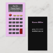 Wiskunde Leerkrachten Visitekaartjes (Voorkant / Achterkant)