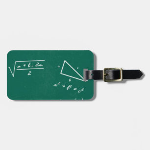 wiskunde leraar algebra geek bagagelabel