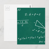 wiskunde leraar algebra geek briefkaart (Voorkant / Achterkant)