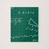 wiskunde leraar algebra geek legpuzzel (Verticaal)