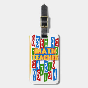 Wiskunde leraar bagagelabel