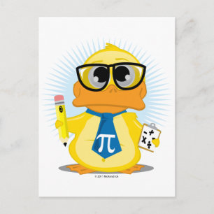 Wiskunde leraar Duck Briefkaart