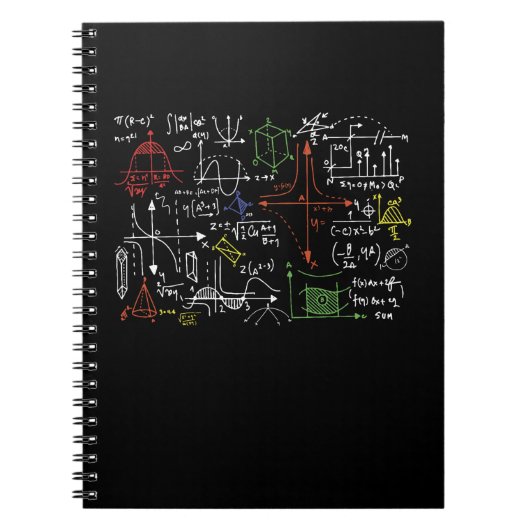 Wiskunde Leraar Formulas Cheat Sheet Cool Geek Ner Notitieboek (Voorkant)