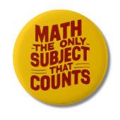 Wiskunde Leraar geschenk Mathematisch genie Numeri Ronde Button 5,7 Cm