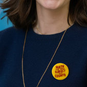 Wiskunde Leraar geschenk Mathematisch genie Numeri Ronde Button 5,7 Cm