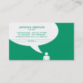 wiskunde leraar grap visitekaartje (Achterkant)