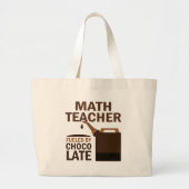 Wiskunde leraar (grappig) chocolade grote tote bag (Voorkant)