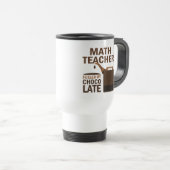 Wiskunde leraar (grappig) chocolade reisbeker (Voorkant rechts)