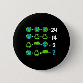 Wiskunde leraar Humor dag van de aardorder Ronde Button 5,7 Cm