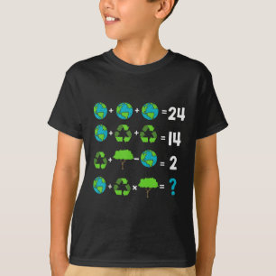 Wiskunde leraar Humor dag van de aardorder T-shirt