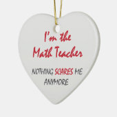 Wiskunde leraar keramisch ornament (Links)