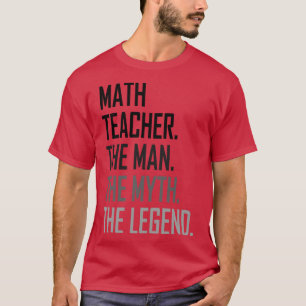 Wiskunde Leraar man T-shirt