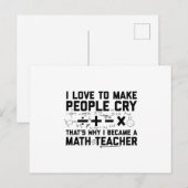 Wiskunde leraar | Mathematica School Gift Idee Briefkaart (Voorkant / Achterkant)