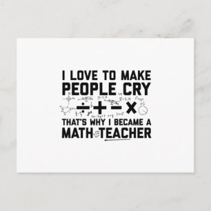 Wiskunde leraar   Mathematica School Gift Idee Briefkaart