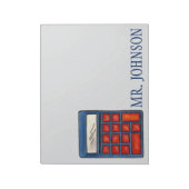 Wiskunde leraar Notitieblok (Gedraaid)