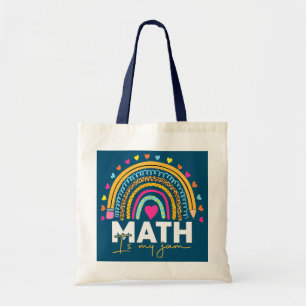 Wiskunde-leraar regenboogluipaard Wiskunde is mijn Tote Bag