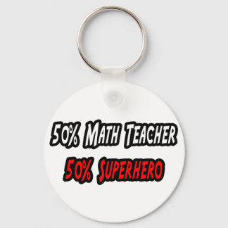 Wiskunde leraar/superheld sleutelhanger