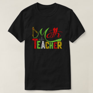 Wiskunde leraar terug naar school t-shirt