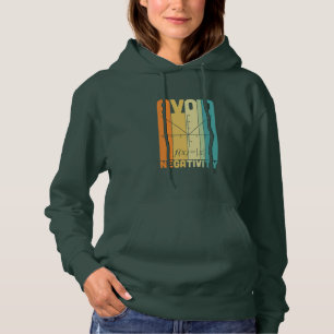 Wiskunde leraar vermijdt negativiteit hoodie