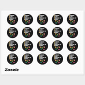 Wiskunde leraar voorschoolwiskundige ronde sticker (Vel)