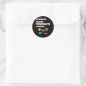 Wiskunde leraar voorschoolwiskundige ronde sticker (Tas)