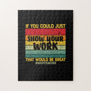 Wiskunde leraar Wiskunde als u het maar kunt Legpuzzel