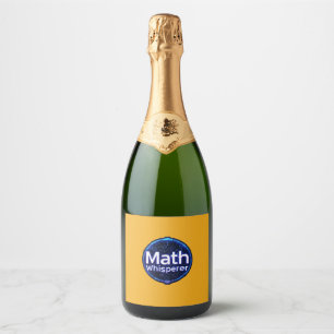 Wiskunde leraar Wiskunde Whisperer Sparkling Wijnetiket