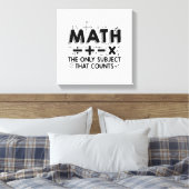 Wiskunde leraar | wiskunde wiskundegeschenken canvas afdruk (Insitu (Slaapkamer))