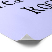 Wiskunde leraren rots! poster (Hoek)