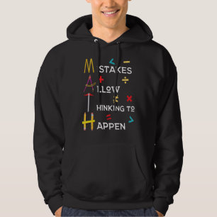 Wiskunde lerarenfouten maken denkwerk mogelijk hoodie