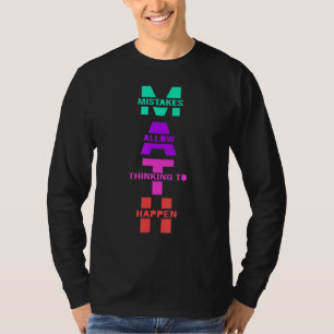 Wiskunde lerarenfouten maken het mogelijk om te de t-shirt