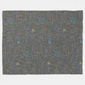 Wiskunde Lessen Fleece Deken (Voorkant (Horizontaal))