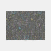 Wiskunde Lessen Fleece Deken (Voorkant (Horizontaal))