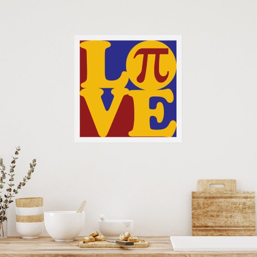 Wiskunde Love Poster (Keuken)