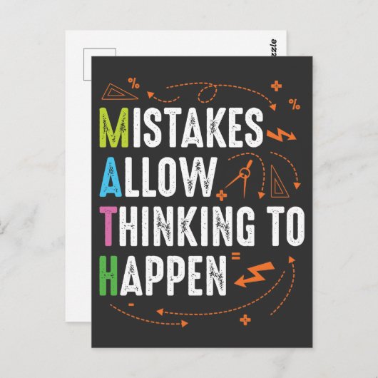 Wiskunde Lover leraar algebra Geometry Briefkaart (Voorkant / Achterkant)