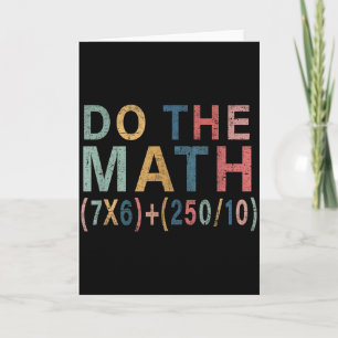 Wiskunde Meme Grappig Cadeau Voor Docent, Student Kaart