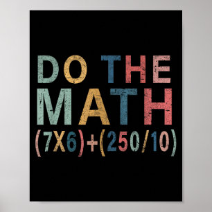Wiskunde Meme Grappig Cadeau Voor Leraar, Student Poster