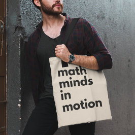Wiskunde Minds in Motion Mathematics Teachers Gift Tote Bag