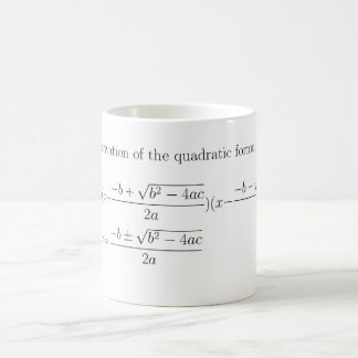 Wiskunde mok met kwadratische formule
