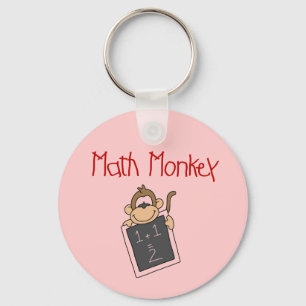 Wiskunde Monkey Tshirts en cadeaus Sleutelhanger
