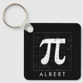 Wiskunde monogram - Pi-symbool Sleutelhanger (Voorkant)