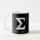 Wiskunde monogram - Sigma Symbol Coffee Mok (Links)