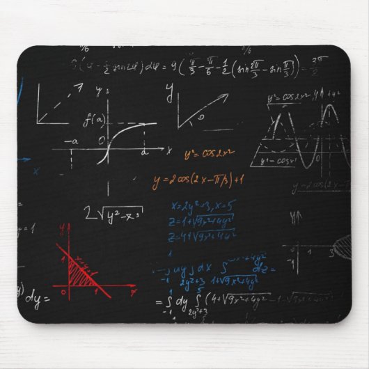 Wiskunde Mousepad Muismat (Voorkant)