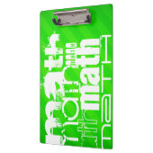 Wiskunde; Neon Green Stripes Klembord (Links)