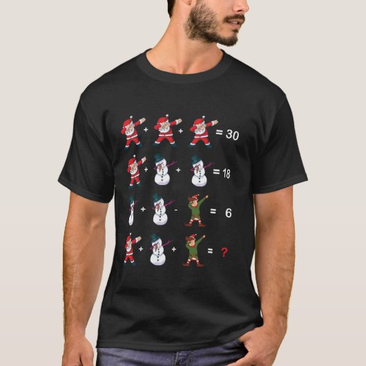 Wiskunde Nerd Funny Christmas Wiskunde Leraar Puzz T-shirt (Voorkant)
